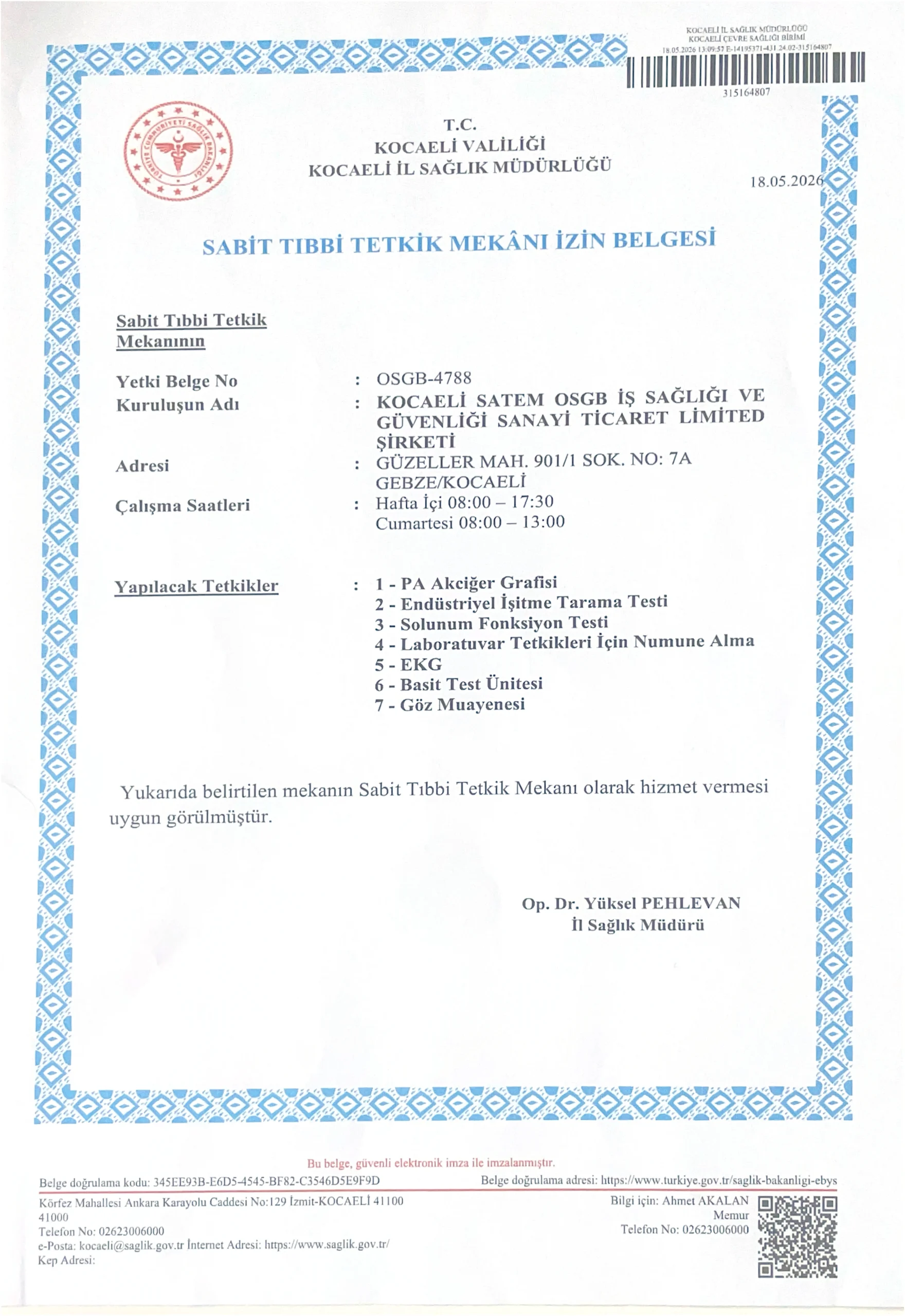 Üsküdar Yetki Belgesi